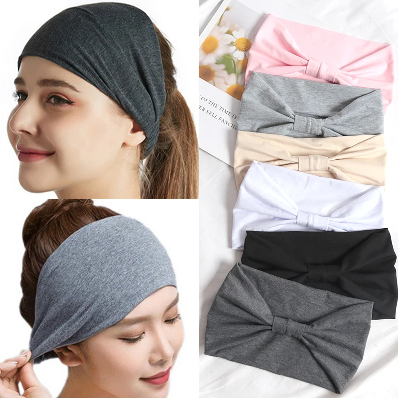 New Headband for Women Stretchy Wide Hair Band Headband for Yoga Running Sports Sweatband Women Girls Makeup Hair Accessories