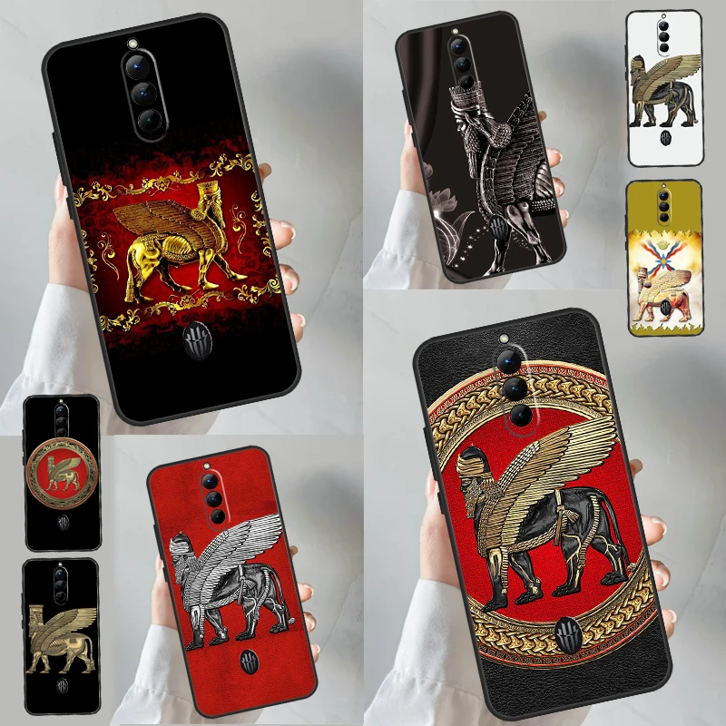 Lamassu Assyrian Winged Lion Case For Nubia Red Magic 9 Pro Plus RedMagic 8 8S Pro Plus 5G 5S 6R 6 7 6S 7S Pro Cover