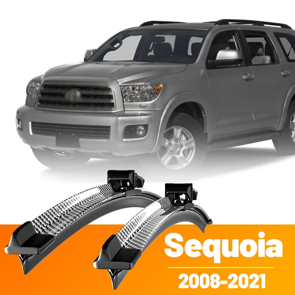 

2pcs Front Windshield Windscreen Wiper Blades Carbon Fibre Wipers For Toyota Sequoia 2008-2021 2010 2011 2013 2014 2015 2018
