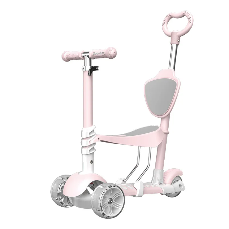 Scooter per bambini 3 ruote possono sedersi su un'auto altalena bambino 2-4 anni Scooter bambino cinque in uno Flash Wheel Twist Car