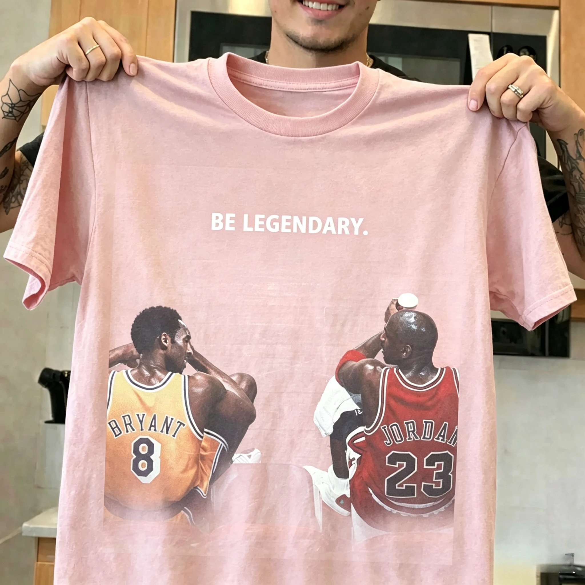 Be Legendary Graphic T Shirt Vintage Short Sleeve Tee Basketball Legend Unisex Oversized Streetwear Cotton T Shirts
