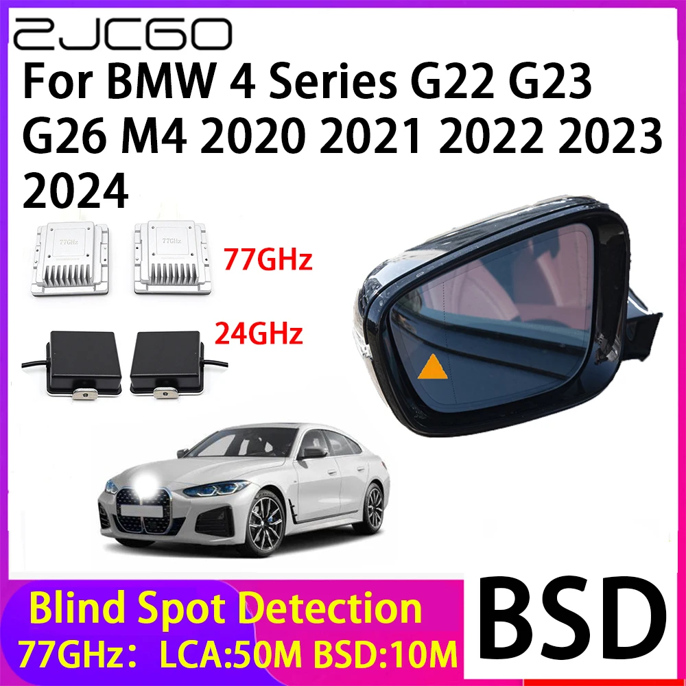 

ZJCGO Car Blind Spot Detection BSD Mirror Rear Radar Detection System for BMW 4 Series G22 G23 G26 M4 2020 2021 2022 2023 2024