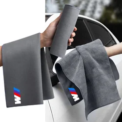 Double-Faced Car Towels Cleaning Drying Cloth Car brush For BMW M Emblem M1 E46 E36 E34 F10 E90 F30 E60 F30 E53 E30 E87 F32 E91