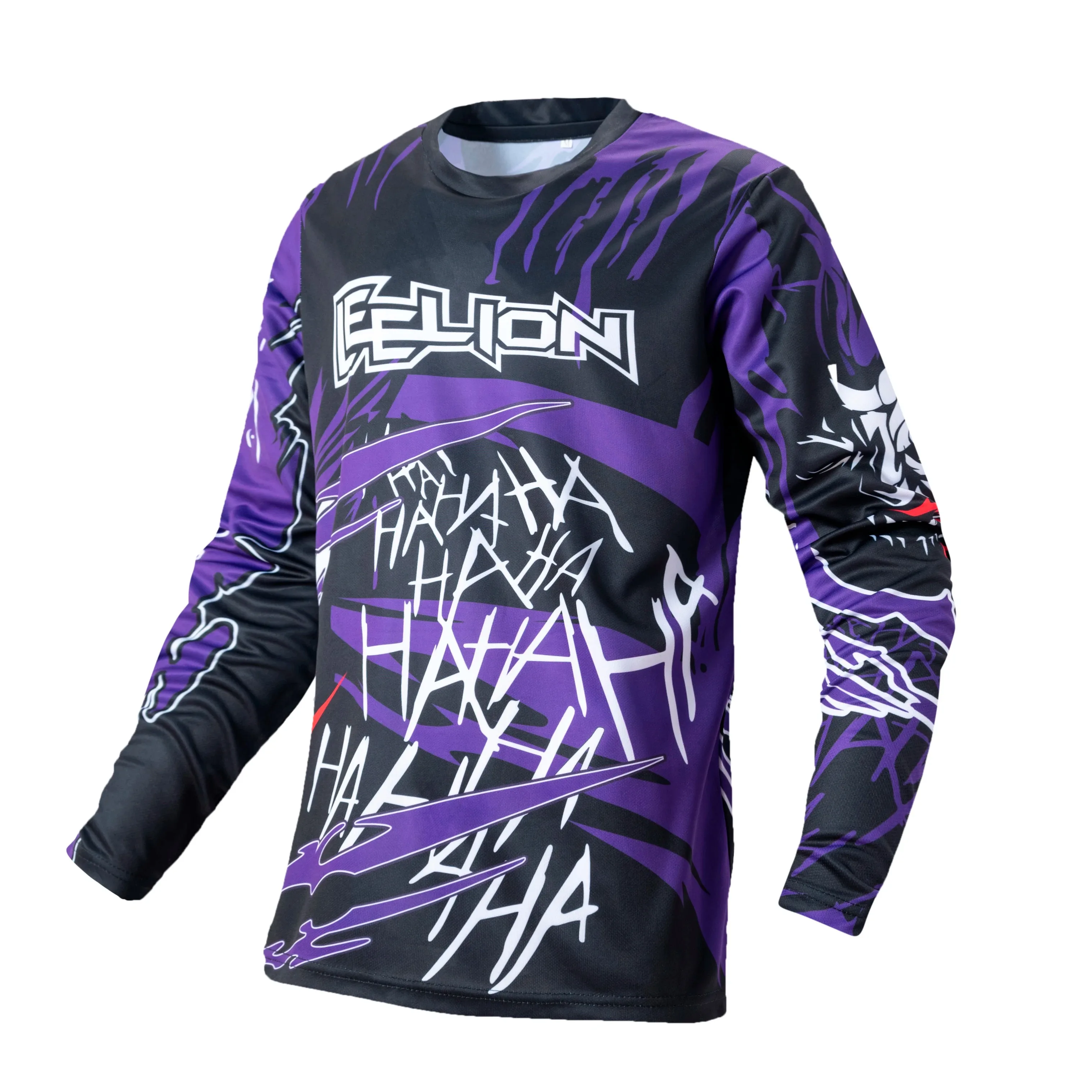 

Men's Motorcycle Off-road Short Sleeved T-shirt Loose Sports Long Sleeved Shirt Breathable Quick Drying Sweat Wicking Top