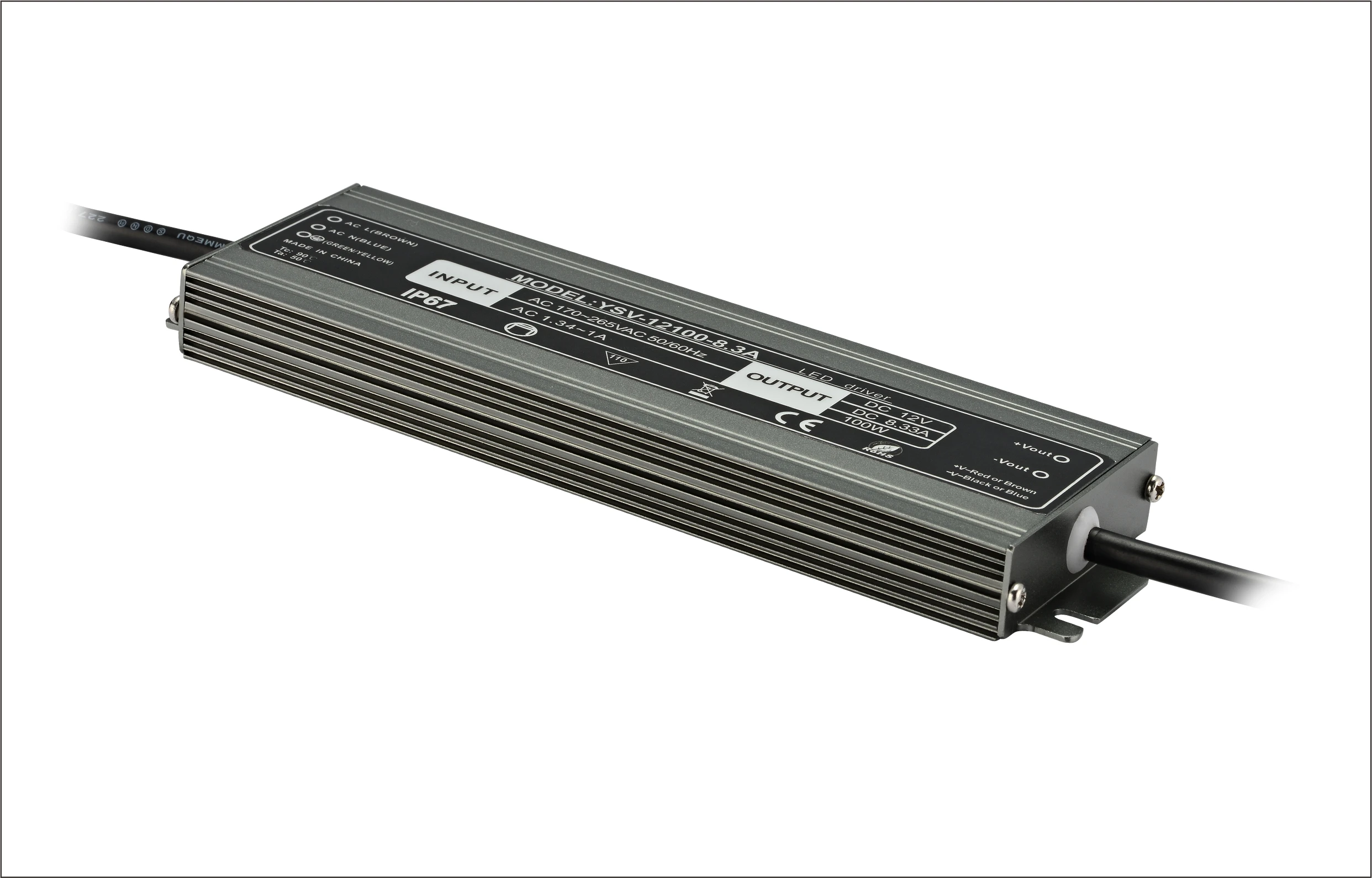 

3-5 Years Warranty Customized Constant Voltage LED Driver 12V/24V 30W 60W 100W 150W 200W 300W 400W IP67 Waterproof Power Supply