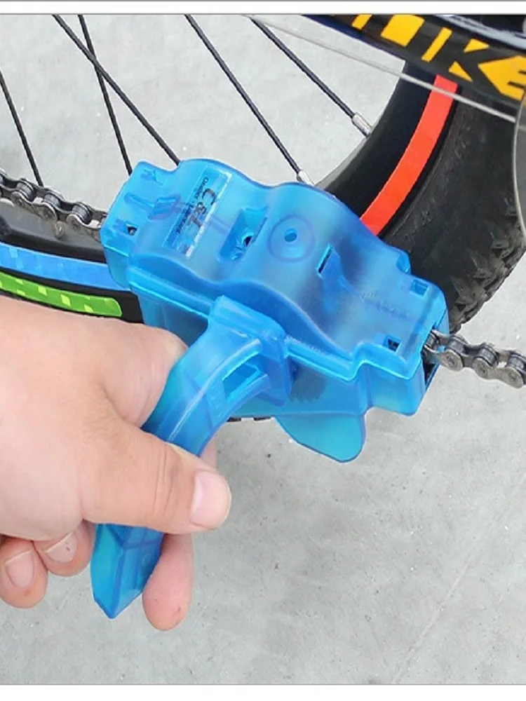 Kit de Ferramentas de Limpeza de Corrente de Bicicleta 1/4 Peças, Ferramenta Portátil para Lavagem ao Ar Livre, Escova 3D para Corrente de Bicicleta de Montanha