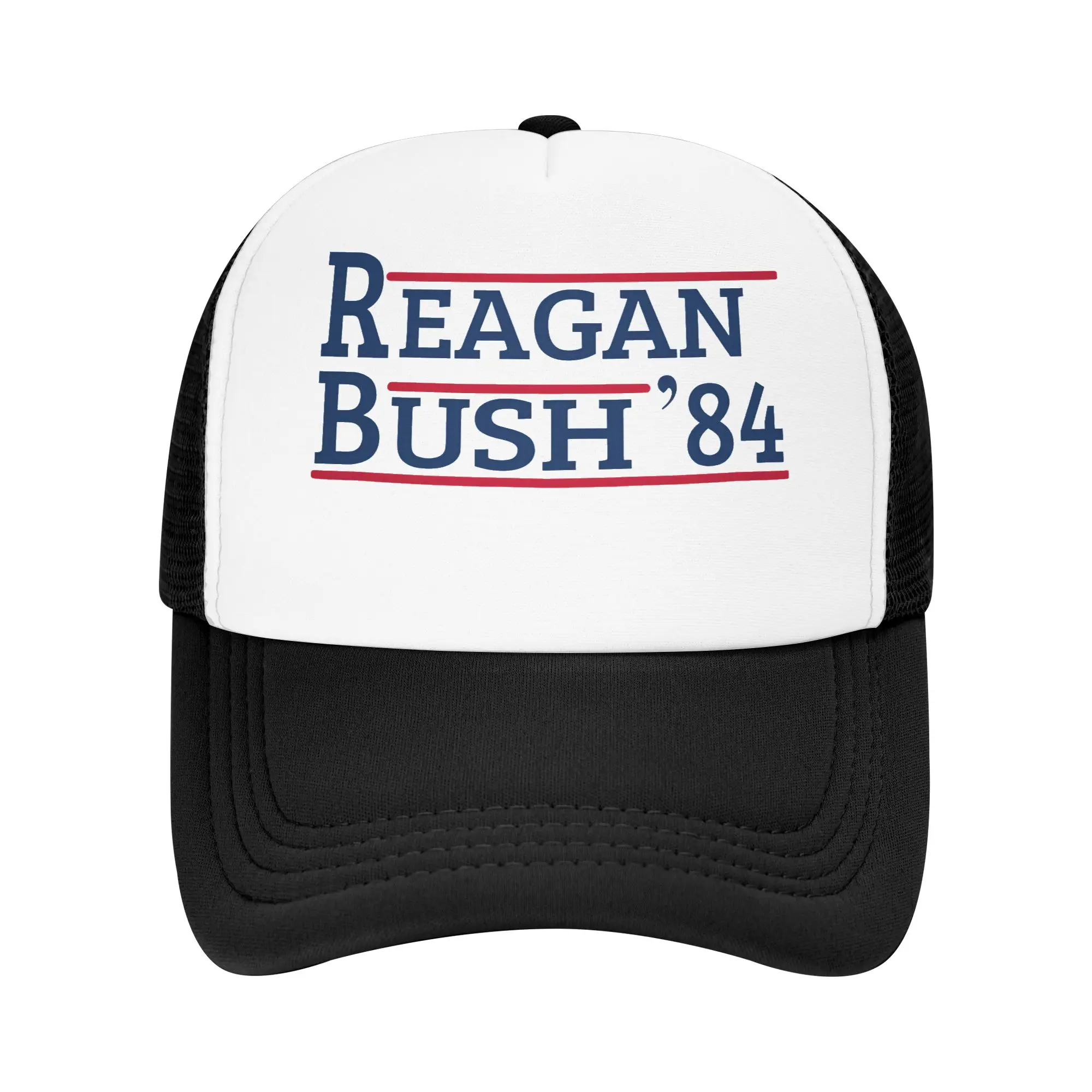 Reagan Bush 84 Mesh Baseball Caps Hip-Hop Sun Hats Law and Order Hat Adjustable Snapback Caps Trucker Cap Summer Trucker Hats