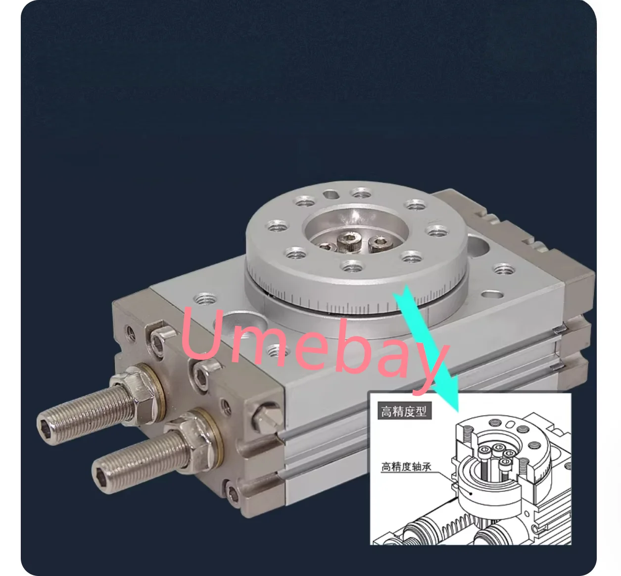 1 piece,     MSQA10A    MSQA20A     MSQA30A   MSQA50A  ， Rotating swing table cylinder