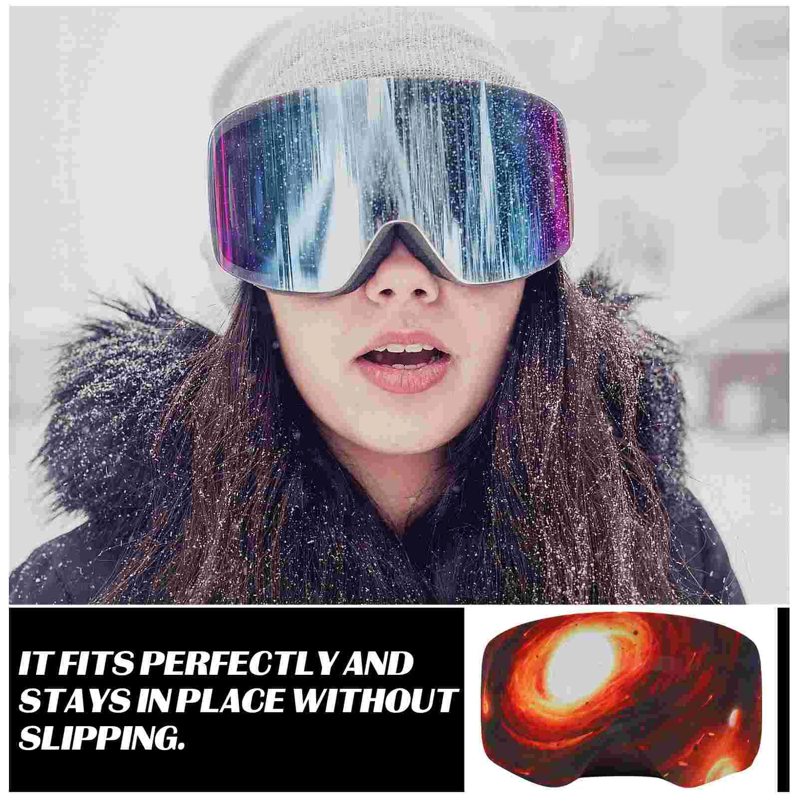 Ski Goggle Cover Protective Goggle Sleeve Cover Elastic Goggle Sock Snowboarding Goggle Protector Stretchy Sport Protective Gear