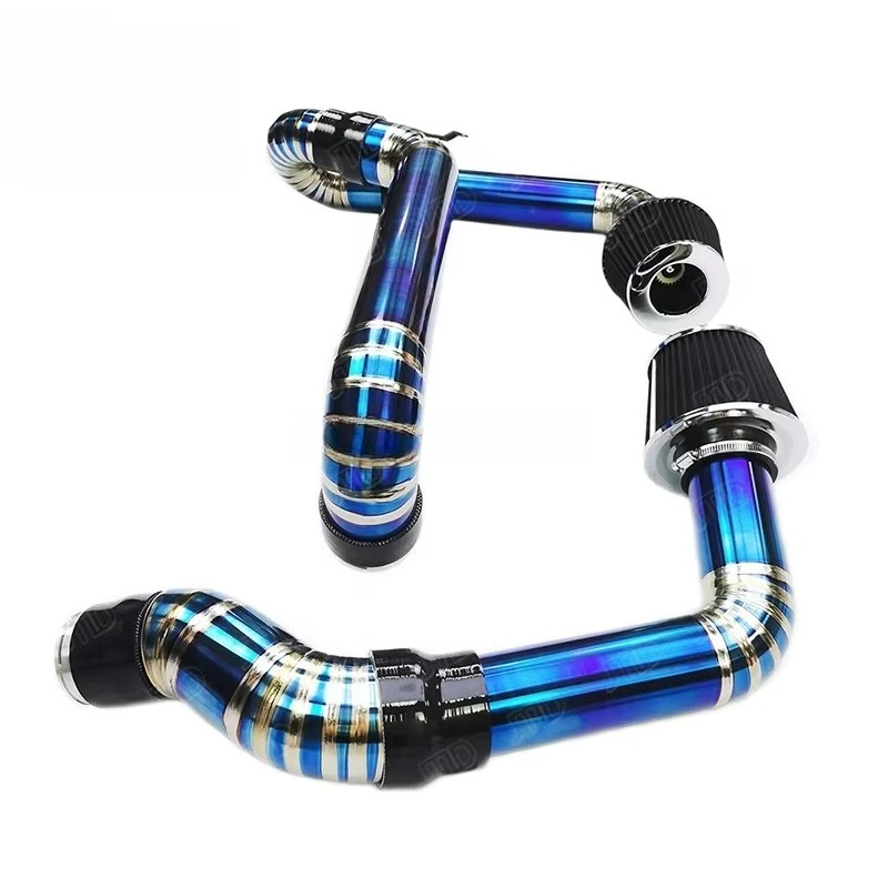 

High Performance Cold Air Intake Filter Kit with Titanium Silver Blue Pipe for G8X M3 M4 S58 Engine New Condition