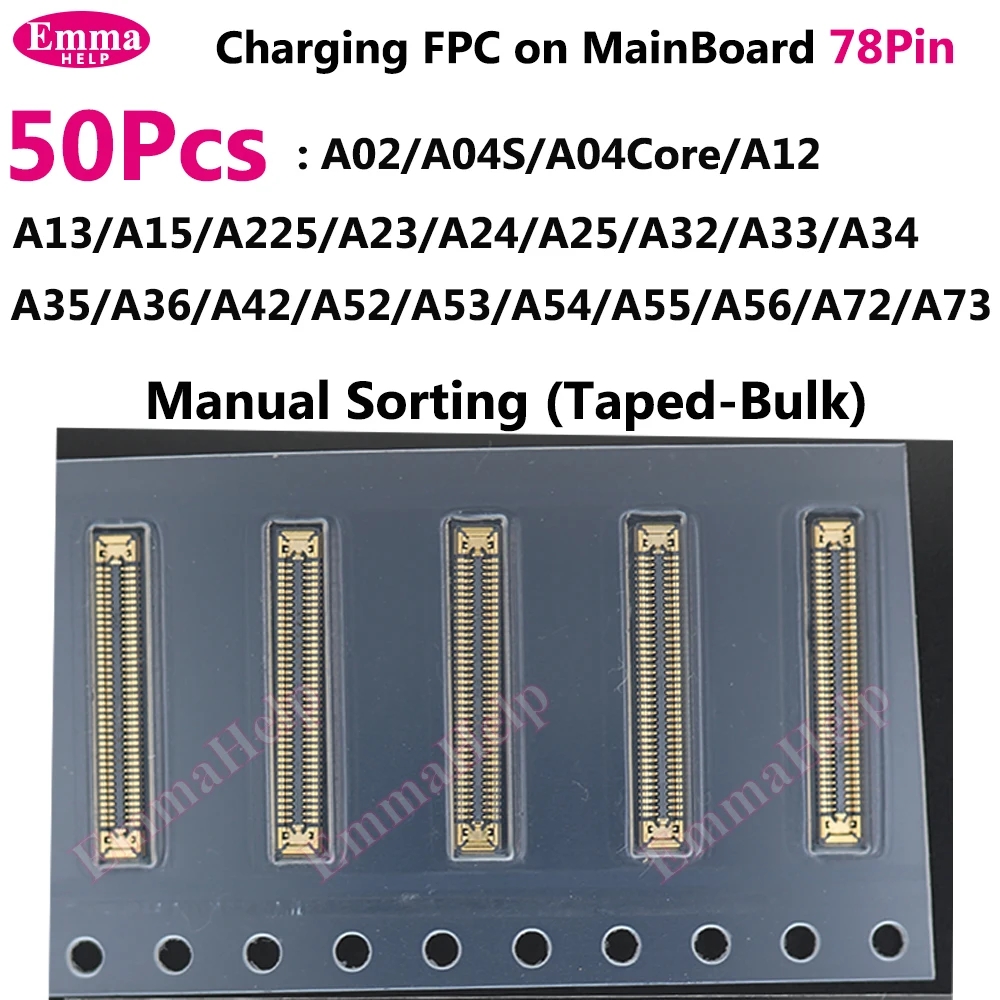 78Pin USB Charging Connector MainBoard FPC For Samsung A15 A23 A24 A52 A34 A35 A36 A53 A54 A54 A55 A56 A72 A73 Board image 4
