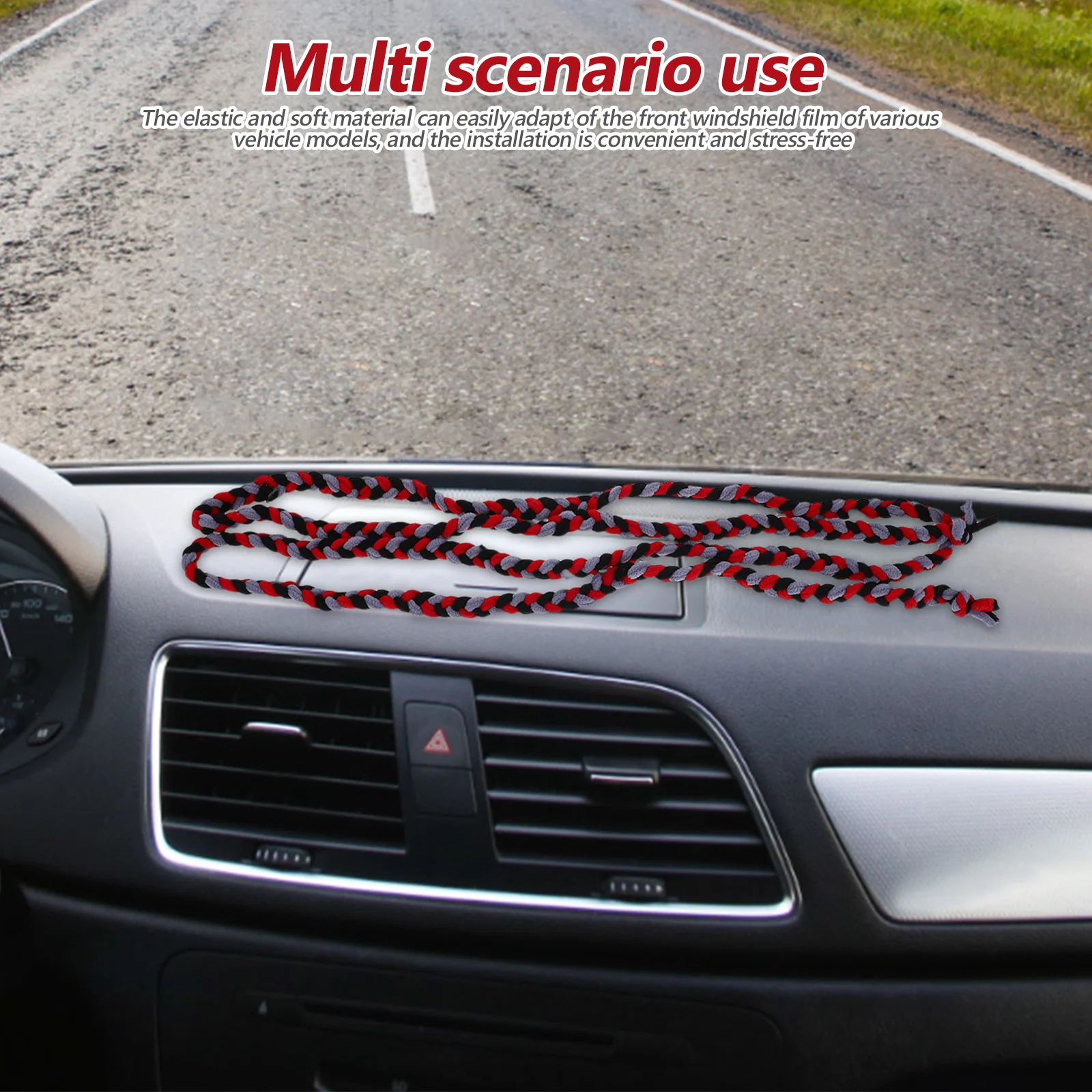 

3M Car Wash Windshield Rope High Density Water Absorbent Braid Strand Glass Gap Drying Tool For Window Tinting Shield Auto