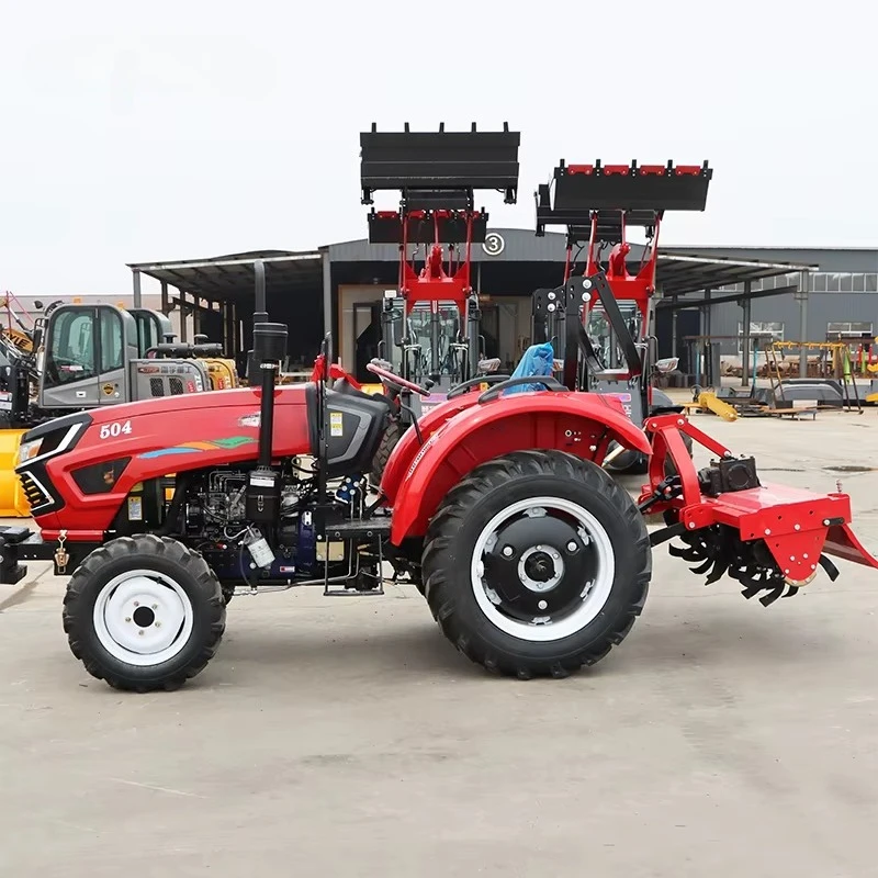 China Fabrikpreis 4WD 50 PS 60 PS 70 PS 80 PS Landwirtschaft Mini 4x4 Bauernhoftraktor