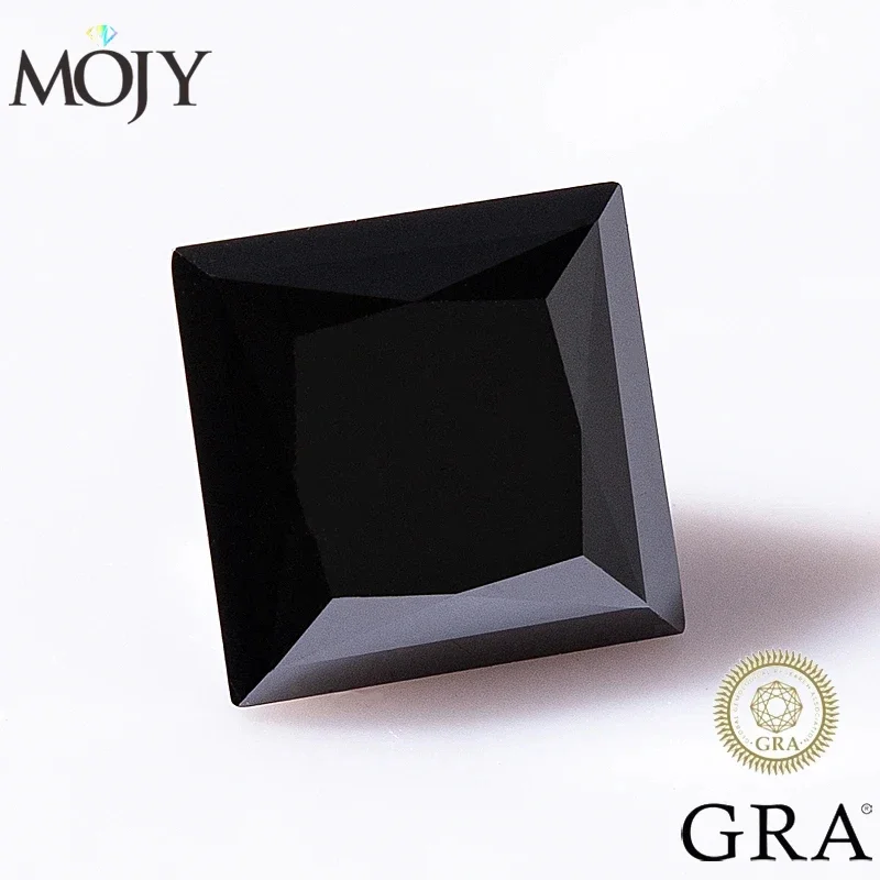

Алмазный тестер MOJY черного цвета, бриллиантовая вырезанная принцесса 0,5 ~ карат, лабораторные свободные драгоценные камни, с сертификатом GRA, Изящные Ювелирные изделия
