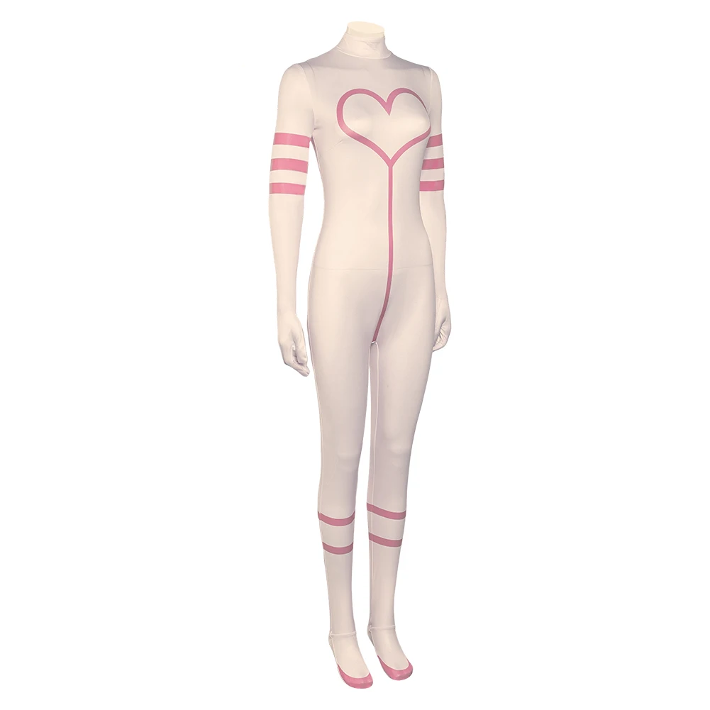 Angel Cosplay Cost Dust Jumpsuit Kostuum Anime Hazbin Bodysuit Sexy Badpak Voor Volwassen Outfit Halloween Carnaval Feestpak