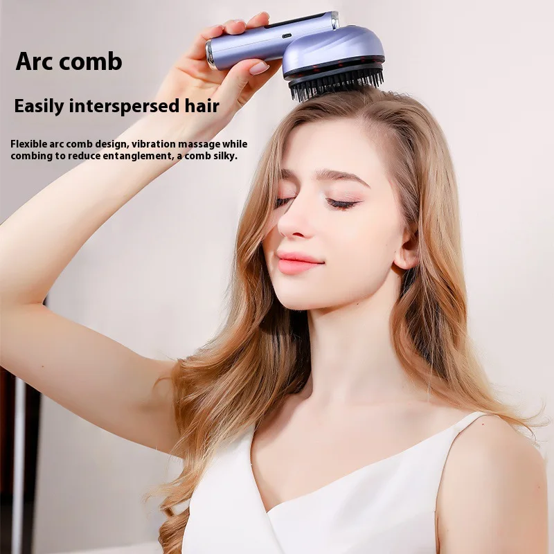 

Electric Scalp Massager Comb – Hair Growth & Care Vibration Mist Comb with Red Light Therapy and Essential Oil Diffuser