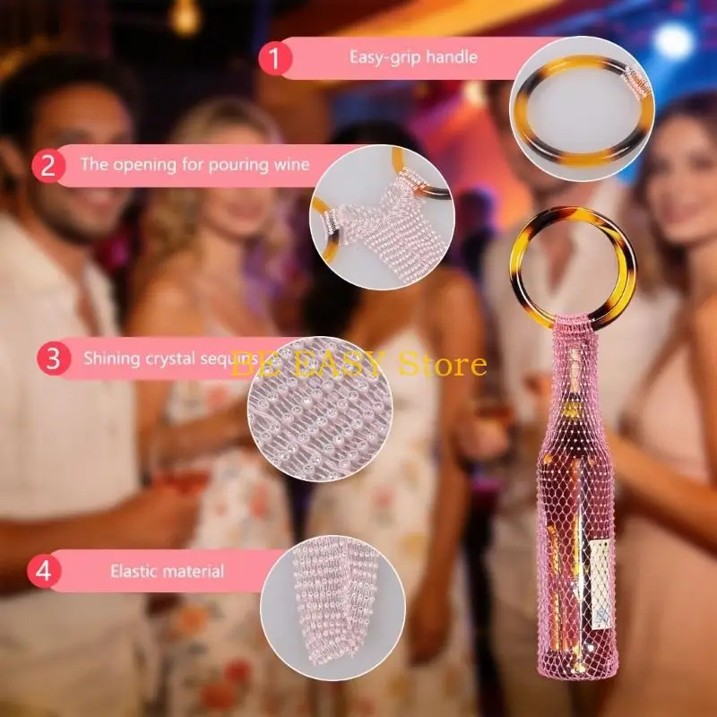 

E28F Decorative Wine Storage Bag Reinforced Pulls Sustainable Substance Party Essential