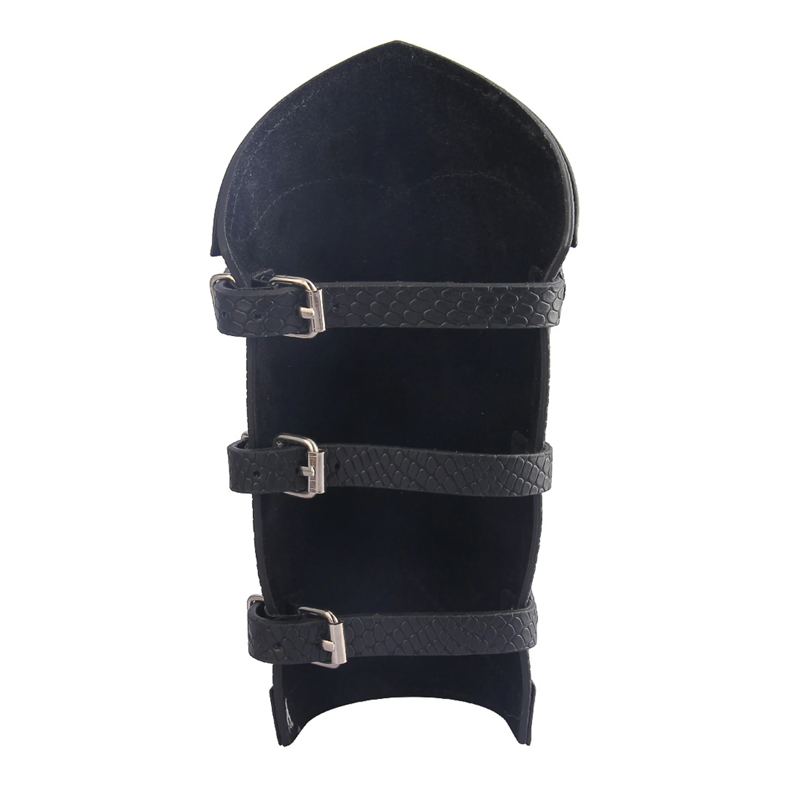 Black Medieval Arm Cuff Snakeskin Pattern Bracer for Adult Cosplay Stage Show Archery Protector Historical Reenactment