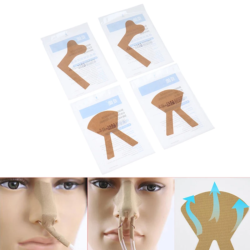 5Pcs Practical Nasal Feeding Tube Adhesive Tape Sticker Securement Device Nose Bridge Catheter Fixation