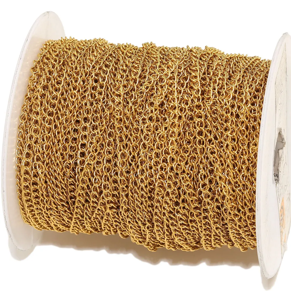 

2meters 2.5/3/4mm Stainless Steel Chains for Bracelet Necklace Jewelry Making Extension Chain DIY Jewelry Materials Components