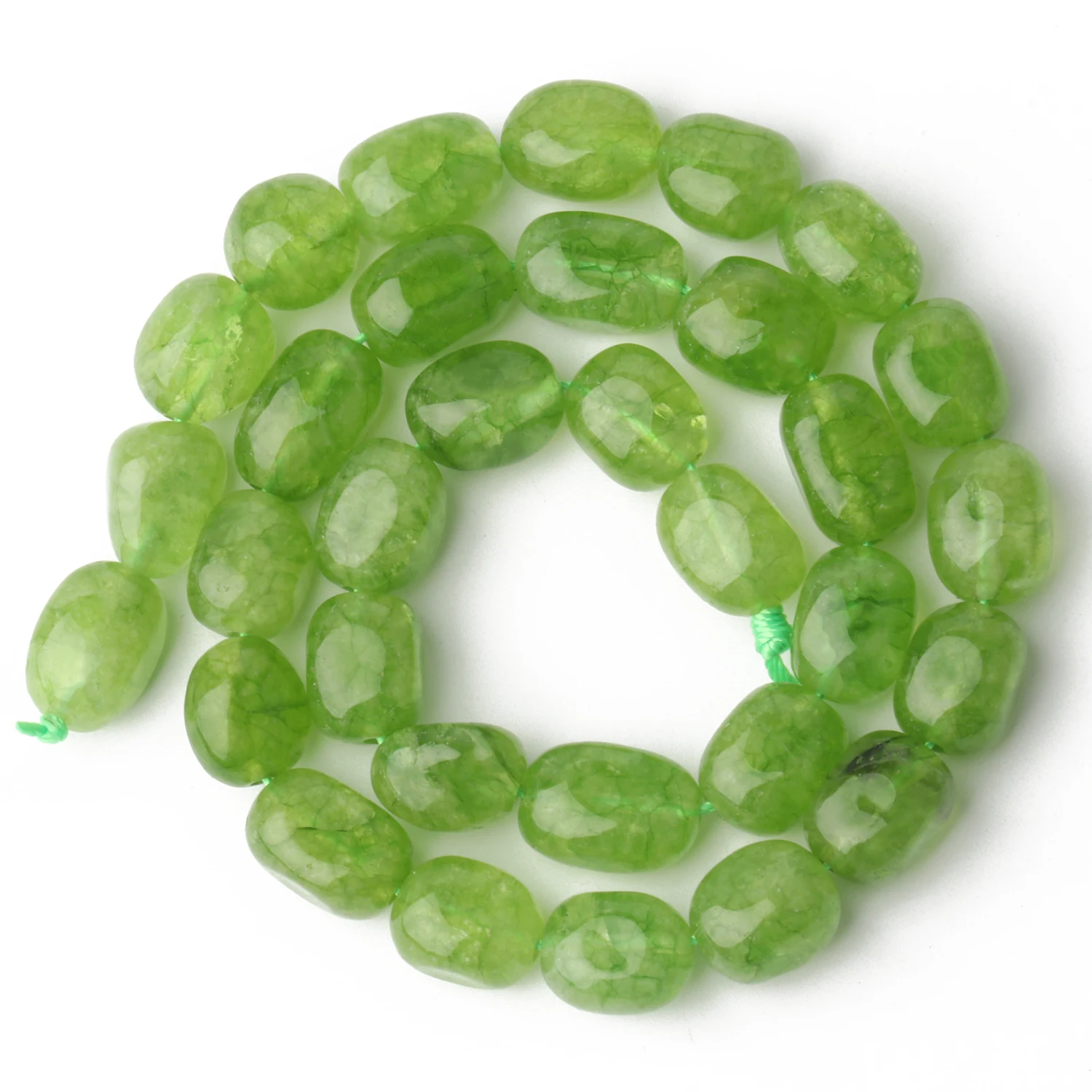 9X11Mm Ovale Natuursteen Apatiet Toermalijn Peridot Kraal Gladde Losse Kralen Voor Sieraden Maken Leverancier Diy Bedelarmband 15''