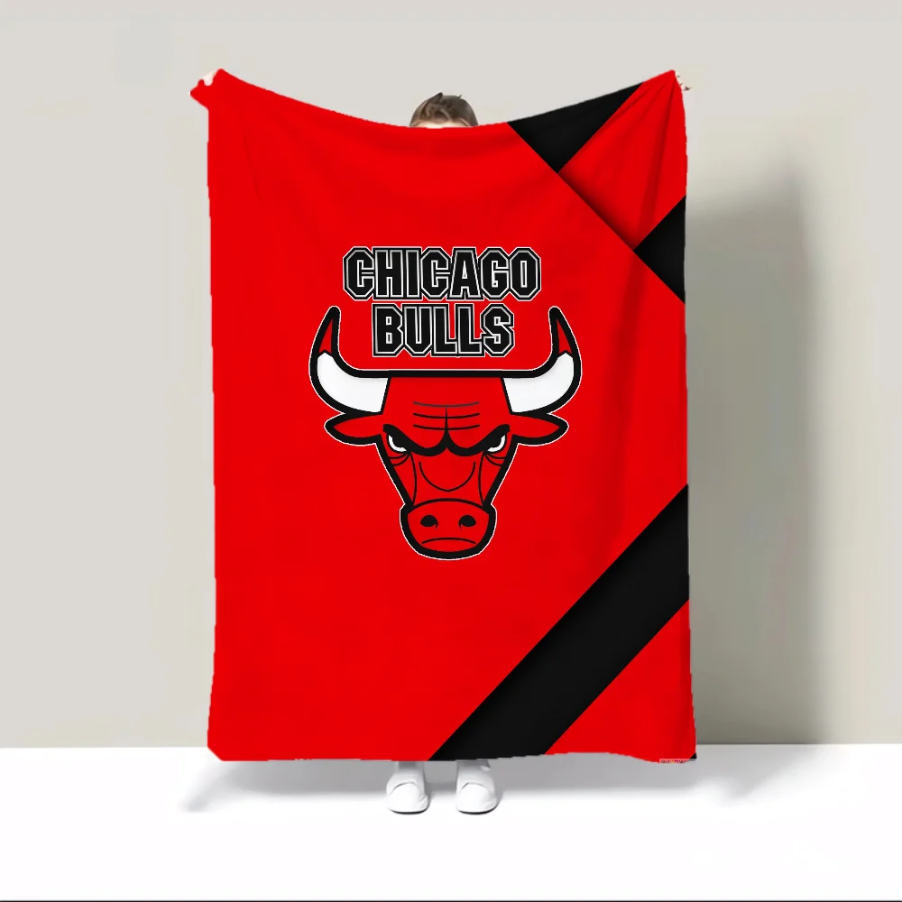 C-Chi-cago-Bulls Knitted Plaid Fluffy Soft Blankets & Throw Blanket Warm Blanket for Winter Interior for Home Blankets & Throws