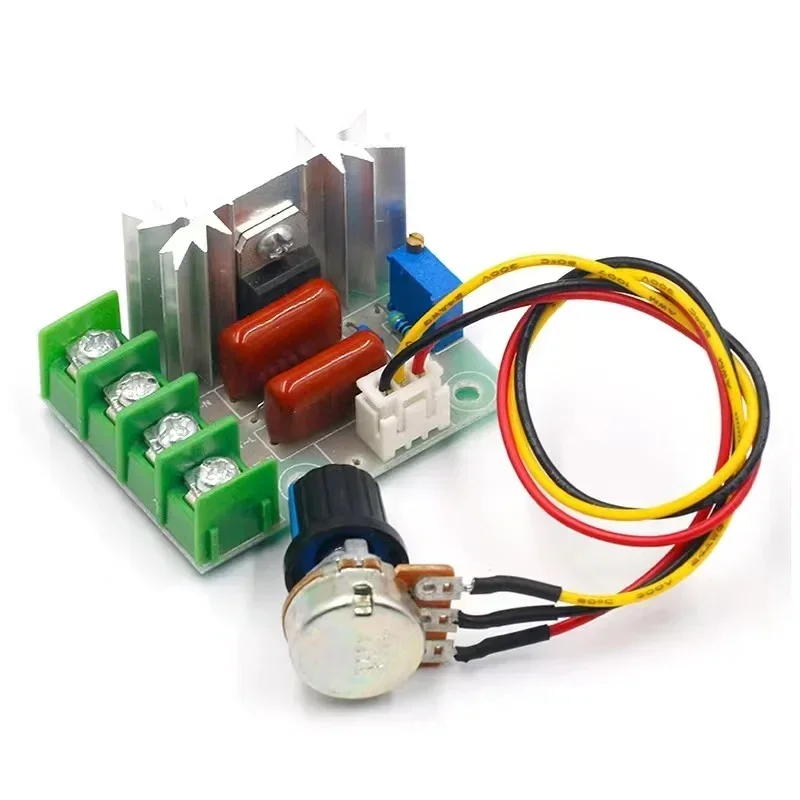 AC 220V 2000W High Power SCR Voltage Regulator Dimming Dimmers Motor Speed Controller Governor Module W/ Potentiometer