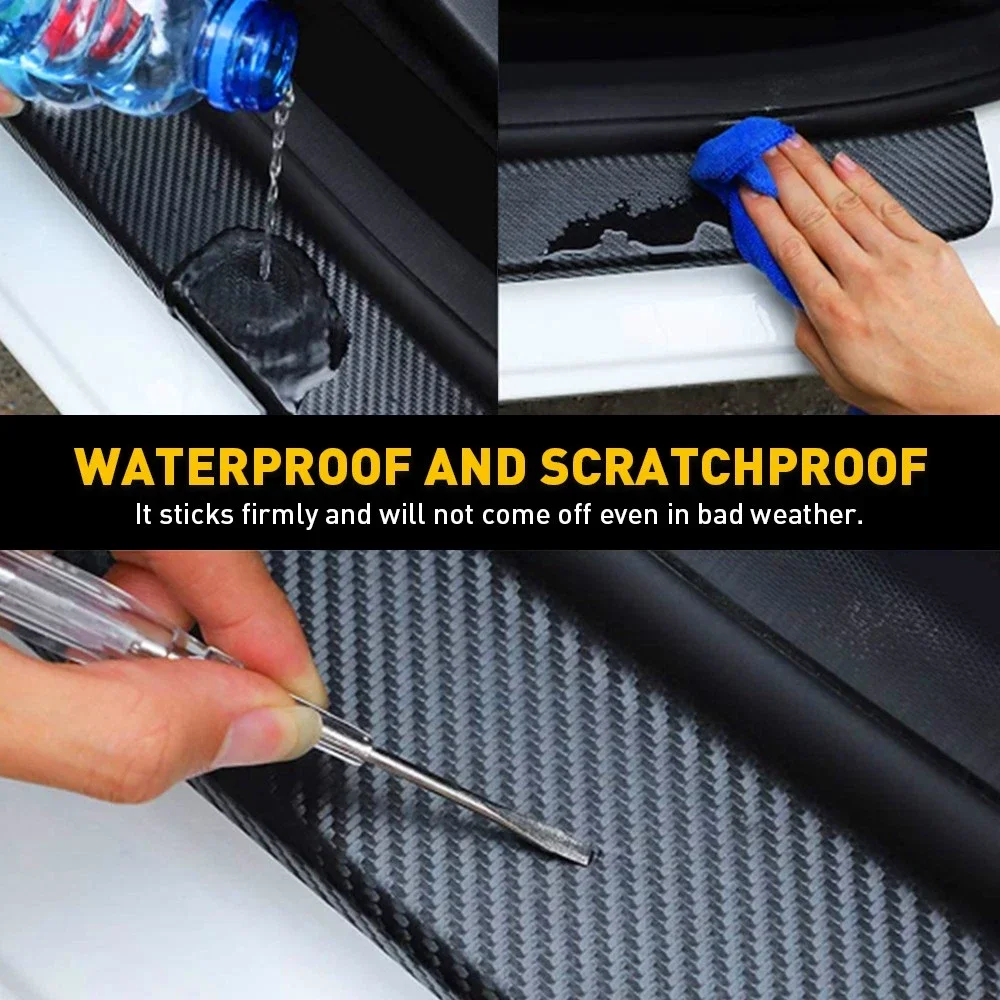 90cm Car Rear Bumper Sill Body Guard Protector Rubber Plate Trim Strip Automobile Rear Bumper Sill Body Guard Protector