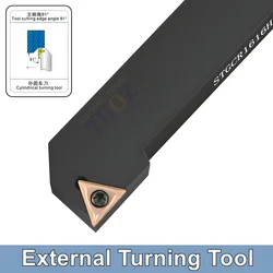 TUOZ STGCR STGCL 91 degrees External Turning Tool 1212H11 1616H11 2020K16 2525M16 Cnc Holder Lathe Cutter Shank TCMT Inserts