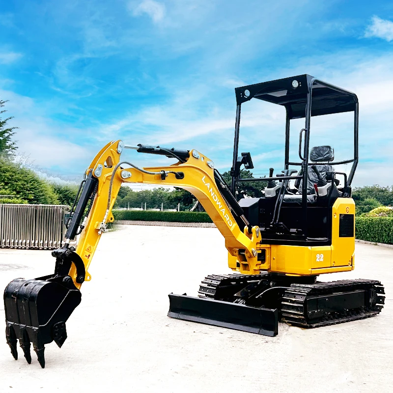 

Europe America Best Seller Home Small Excavator 2.2 T Rubber Track Drive High Horsepower 1.7 Ton Agricultural Digger Customized