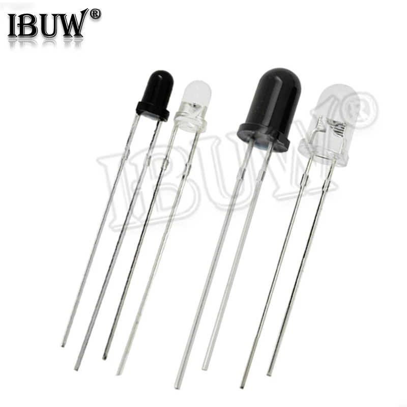 Émetteur Infrarouge et Récepteur IR, Diodes Infrarouges à Tube pour Ardu37, F3, F5, 3mm, 5mm, 940nm, 100 Pièces