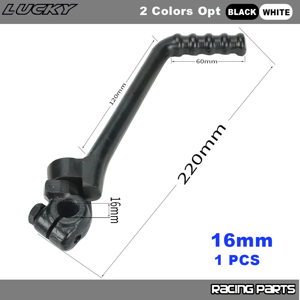 Pedal de palanca de arranque de patada de agujero de 13mm y 16mm para motocicleta, 50cc, 70cc, 90cc, 110cc, 125cc, 140cc, 150cc, 160cc, KAYO SSR, SDG, BSE, Dirt Pit Bike