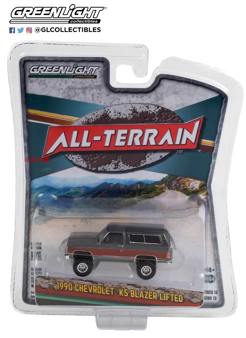 

1:64 1990 Chevrolet K5 Blazer Lifted Diecast Metal Alloy Model Car Toys For Gift Collection