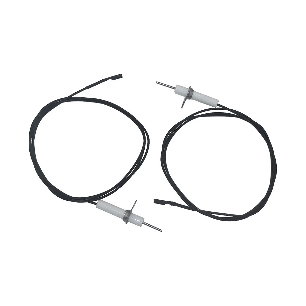 

2Pc 38Inch Ignitor Wire & Ceramic Electrode Assembly,Ignition Electrode Can DIY Bending for Gas Ceramic Plug Ignition