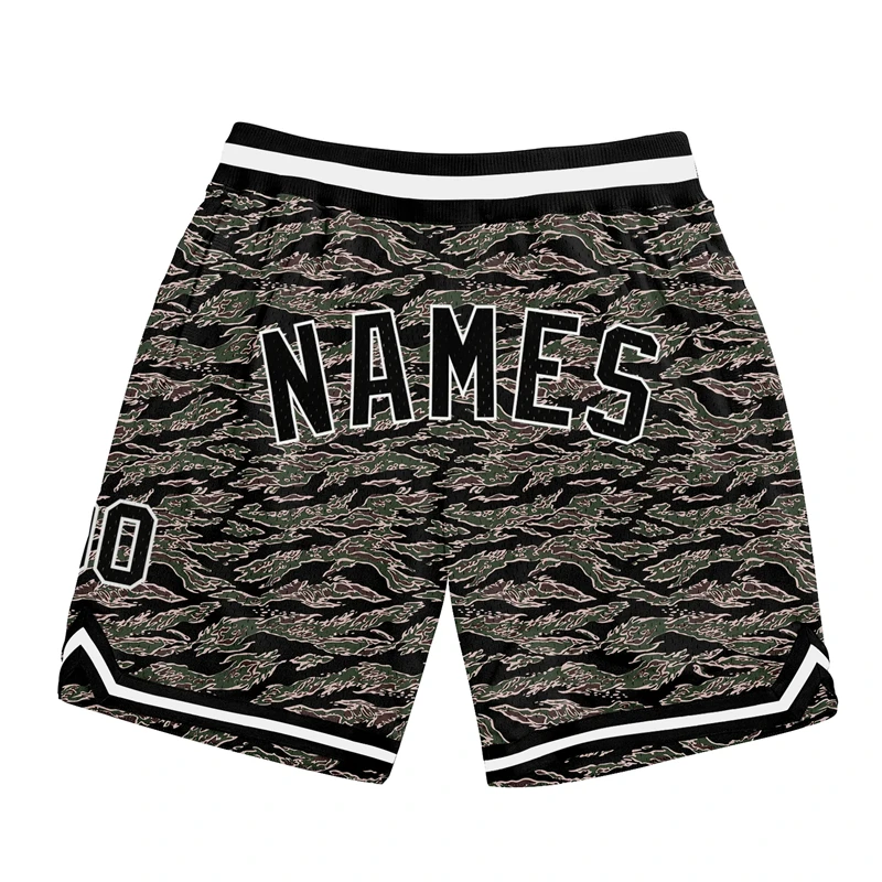 Neue Sommer-Camouflage-Casual-Sport-Mesh-Shorts, klassisch, personalisierbar, Name und Nummer, Gym-Shorts, 2025, Herren-Gym-Basketball-Shorts, 6XL