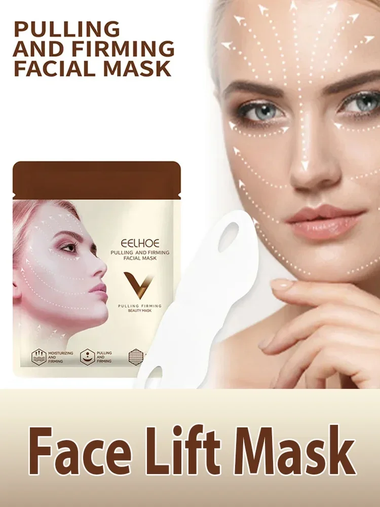 Face Lift Slimming Mask Neck Mask Face Lift V Lifting Chin Up Patch 4D Ear Tightening Skinny Masseter Double Chin Reducer