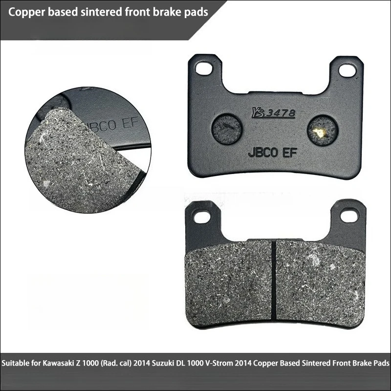 

For Kawasaki Z1000 Suzuki DL 1000 V-Strom 2014 Copper Based Sintered Front Brake Pads