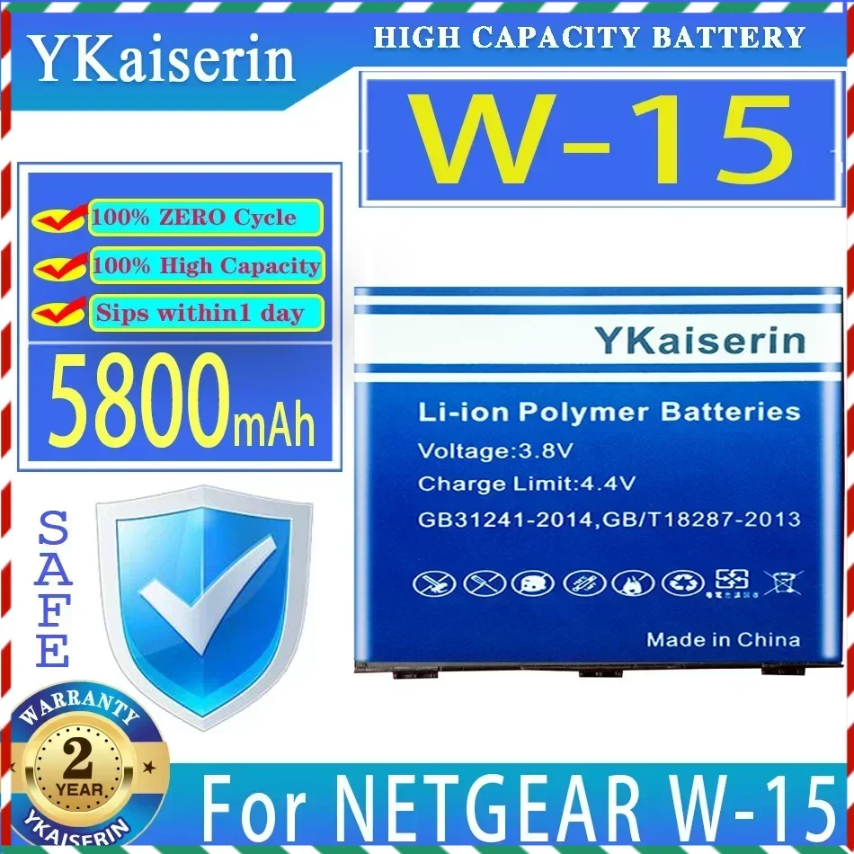 

YKaiserin 5800mAh Replacement Battery For NETGEAR W-15 Batteries