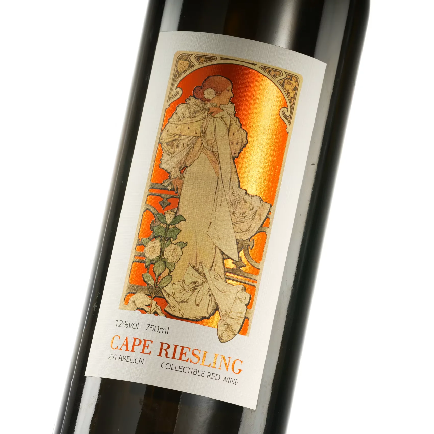 

Custom Wine & Beverage Bottle Labels｜Full-Color Adhesive｜Gold Foil Stamping｜3D Embossed