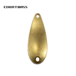50pcs Brass Salmon Fishing Spoon Blanks 2.4g 3/32oz  4g 1/7oz, Bass Pike Lure Baits Unpainted