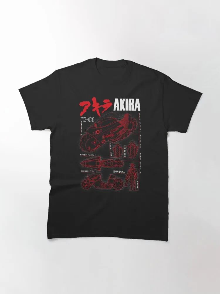 AKIRA - Kaneda Bike Blueprint Classic T-Shirt Oversized T-shirts For Women/Men Clothing New Fashion Top Tees