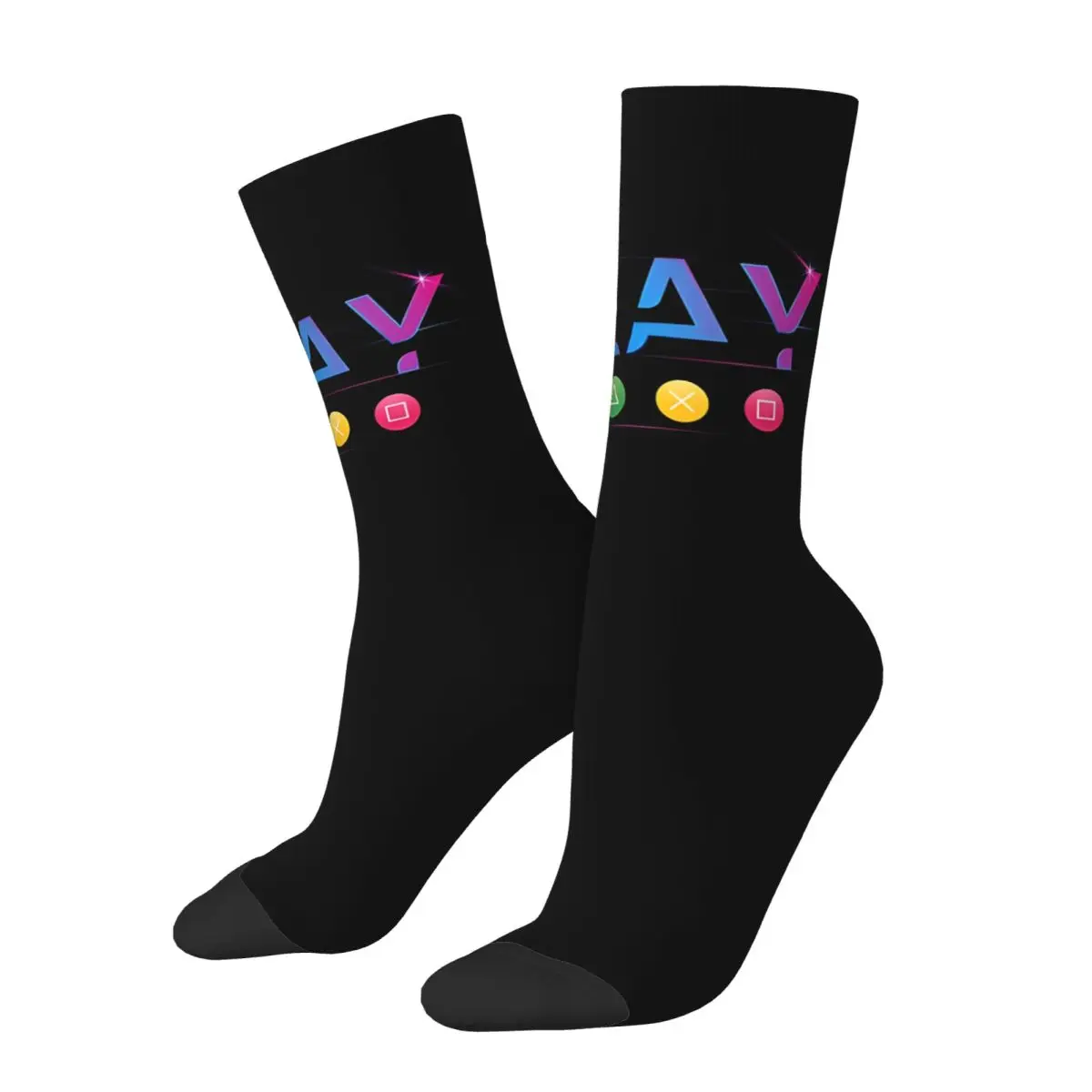 Play Video Game Socks Hiking 3D Print Boy Mid-calf Sock