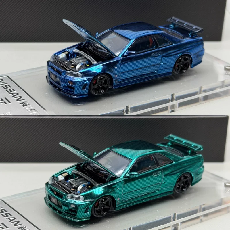 Diecast TimeTop 1:64 Scale GT-R R34 Alloy Car Model
