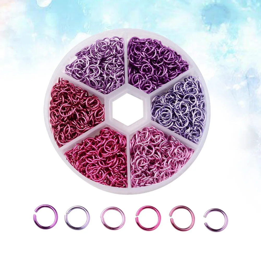 1080 قطعة 6 مللي متر الألومنيوم الانتقال خواتم مفتوحة سبليت خواتم Diy بها بنفسك صنع المجوهرات الحرف اليدوية موصل الاكسسوارات الحرفية #1