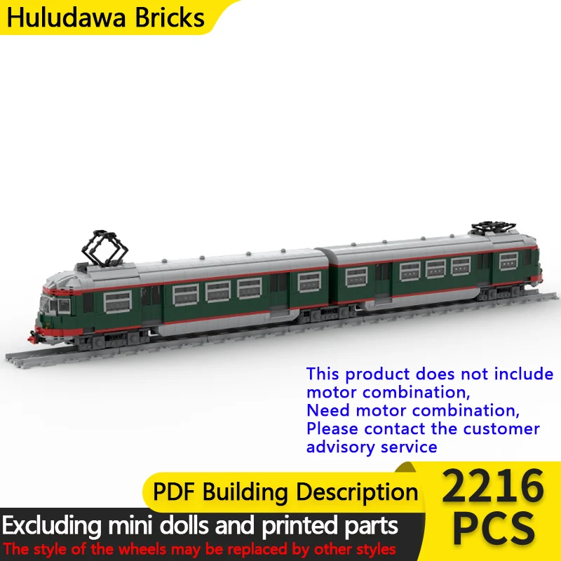 City Car Model MOC Building Bricks Dutch Railway Passenger Train Modular Technology Children Holiday Gifts Assemble Toys Suit
