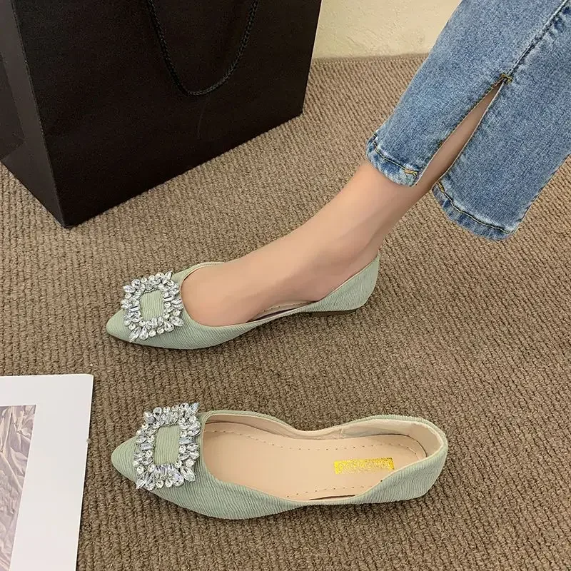 Woman Flats Korean Style Formal Non Slip Shoes For Women On Quick Delivery Genuine Mark Social Hot Trendy A Promotion