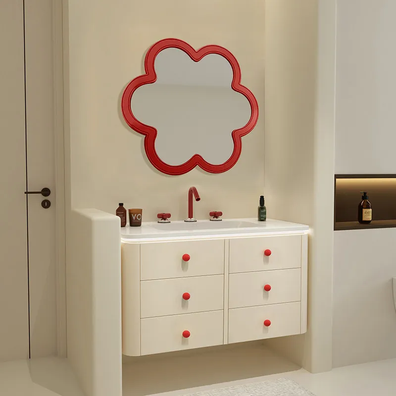 

Bathroom cabinet combination, ceramic integrated basin washbasin, washbasin cabinet