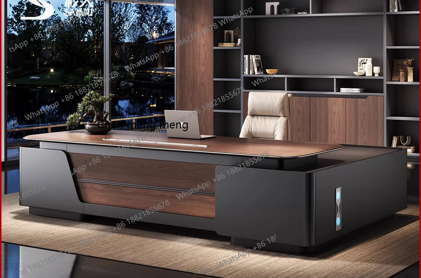 

High-end boss table, simple and modern president table, leadership office furniture manager desk