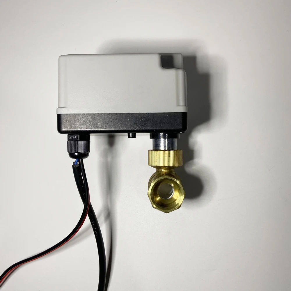 

1 шт., 100-240 В переменного тока, датчик сигнализации утечки воды для домашней безопасности, автоматическое отключение клапана DN15, детектор утечки воды в склада, кабель 1 м