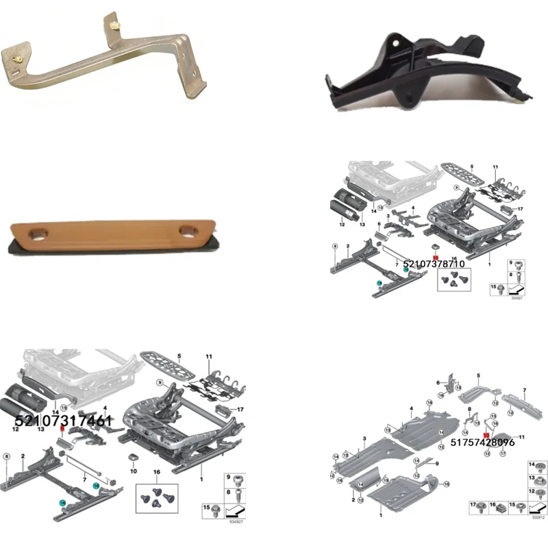 

Vehicle body fixed bracket base 51757428096 51717424943 left 51717424944 right 52107360674 52107317461 52107378710